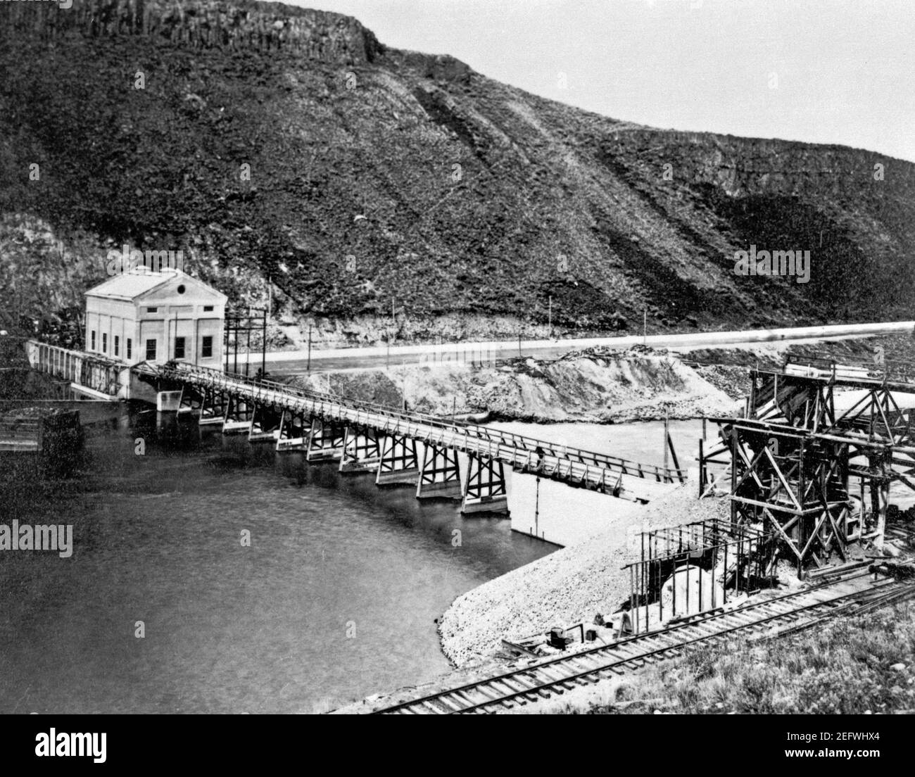 Power Plant Construction at Diversion Dam Boise Project, Boise River