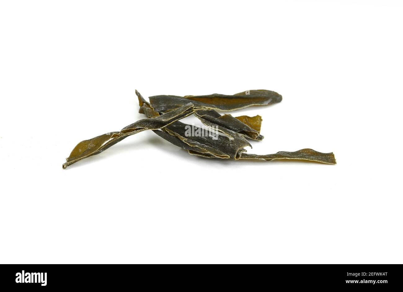 Dried kombu seaweed Japanese dry kelp isolated on white background Stock Photo Alamy