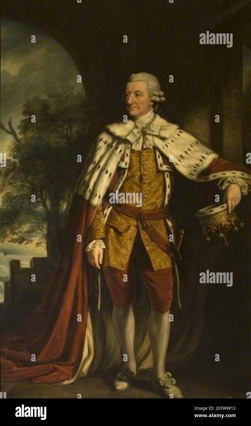 Opie, after - John Montagu, 5th Earl of Sandwich. Stock Photo