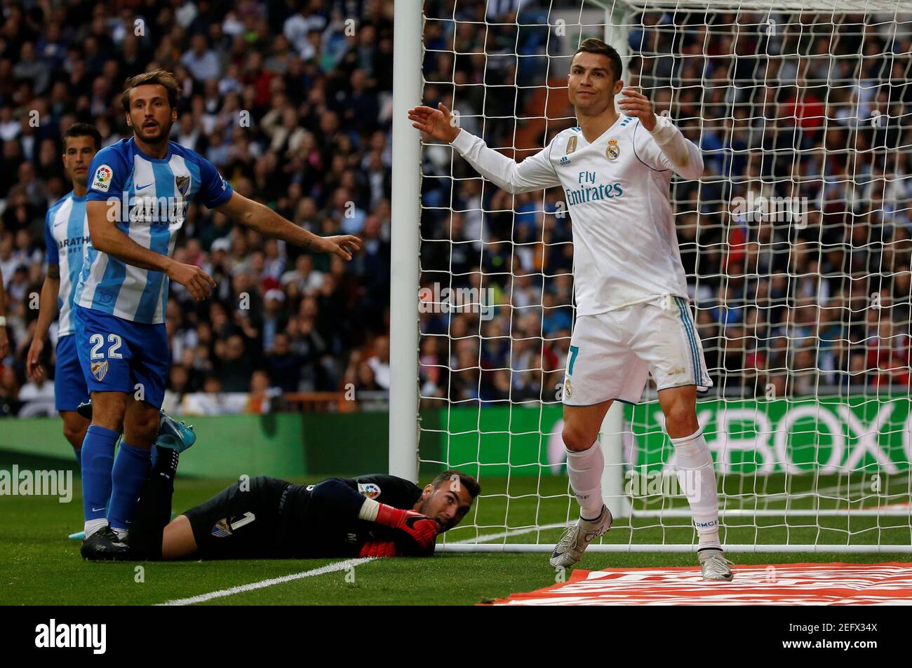 Soccer Football La Liga Santander Real Madrid Vs Malaga Santiago Bernabeu Madrid Spain November 25 17 Real Madrid S Cristiano Ronaldo Reacts Reuters Javier Barbancho Stock Photo Alamy Soccer Football La Liga Santander Real Madrid Vs Malaga Santiago Bernabeu Madrid Spain November 25 17 Real Madrid S Cristiano Ronaldo Reacts Reuters Javier Barbancho Stock Photo Alamy