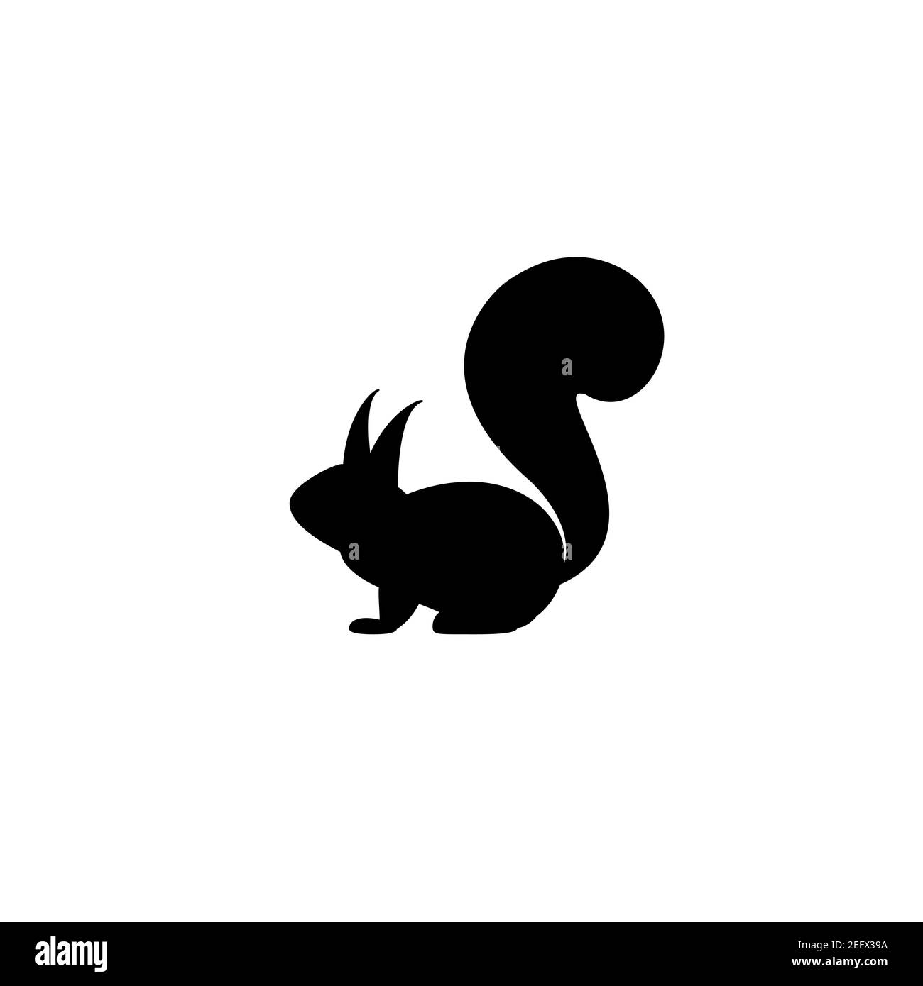 simple squirrel silhouette