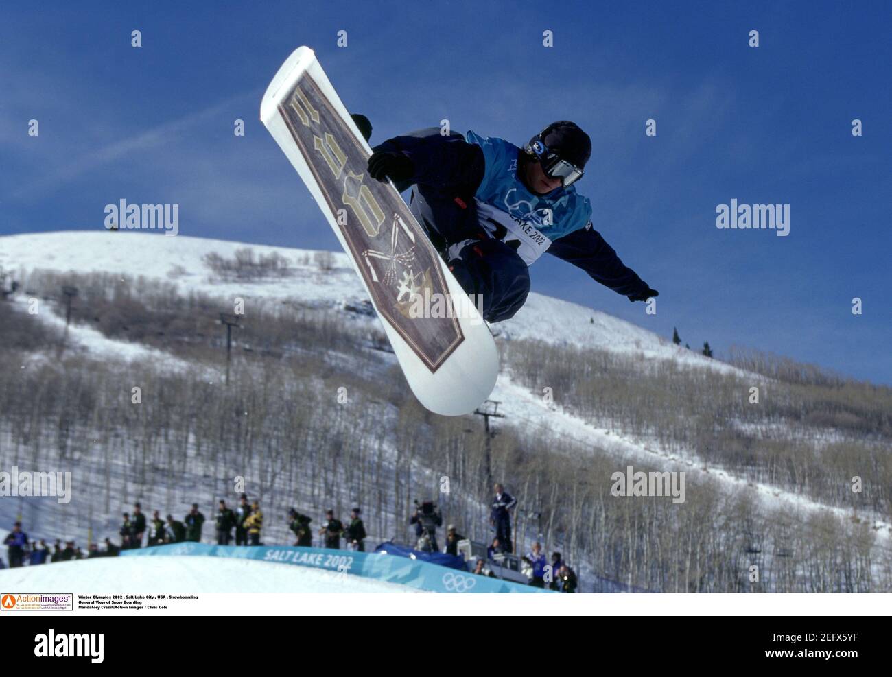 Winter Olympics 2002 Salt Lake City Usa Snowboarding General View Of Snow Boarding Mandatory Credit Action Images Chris Cole Stock Photo Alamy