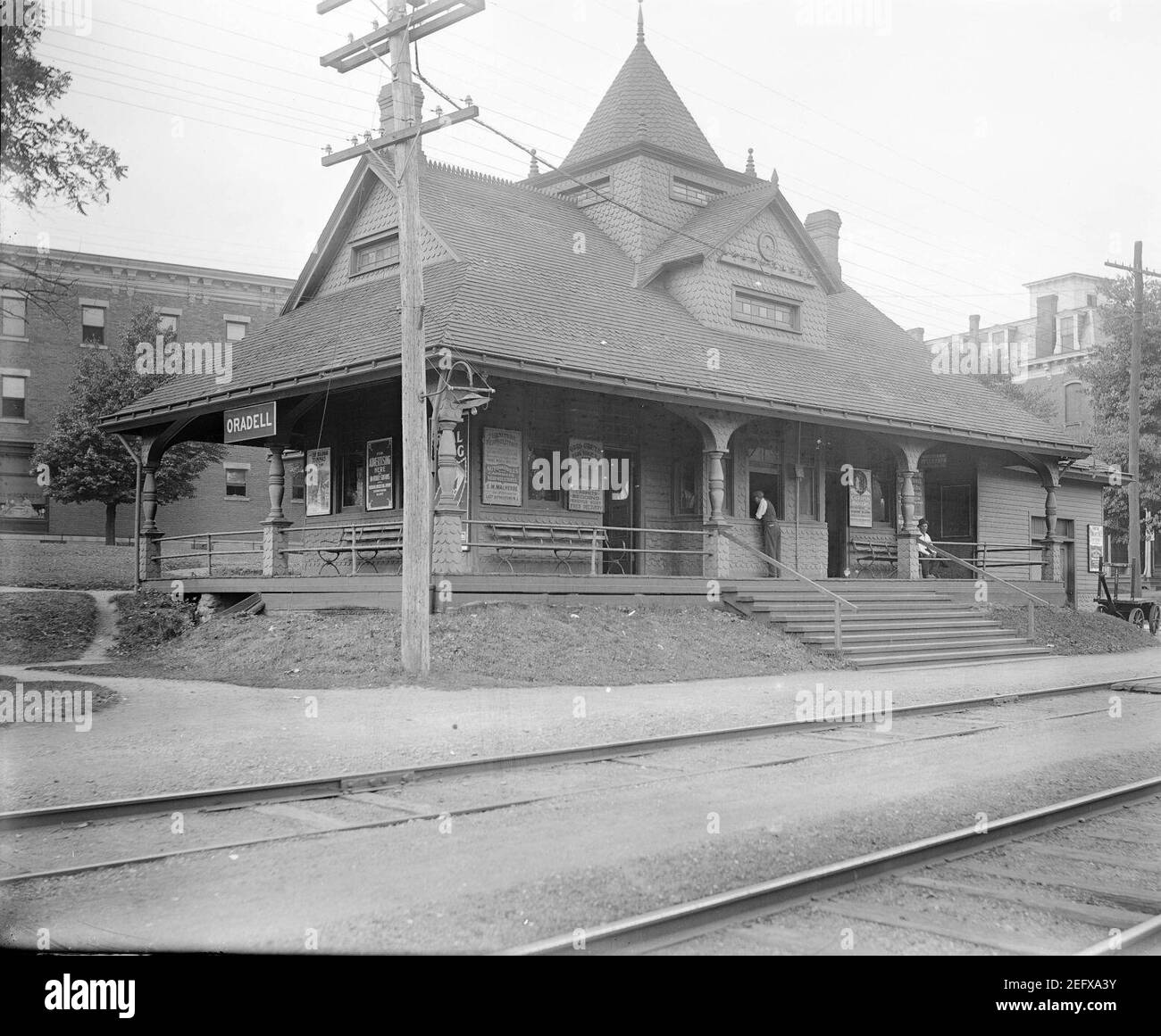 Oradell station Bailey Stock Photo Alamy