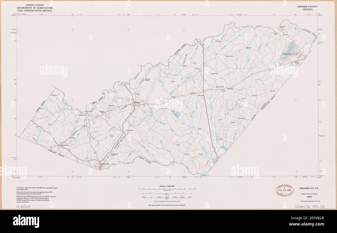 Orange County, Virginia Stock Photo Alamy