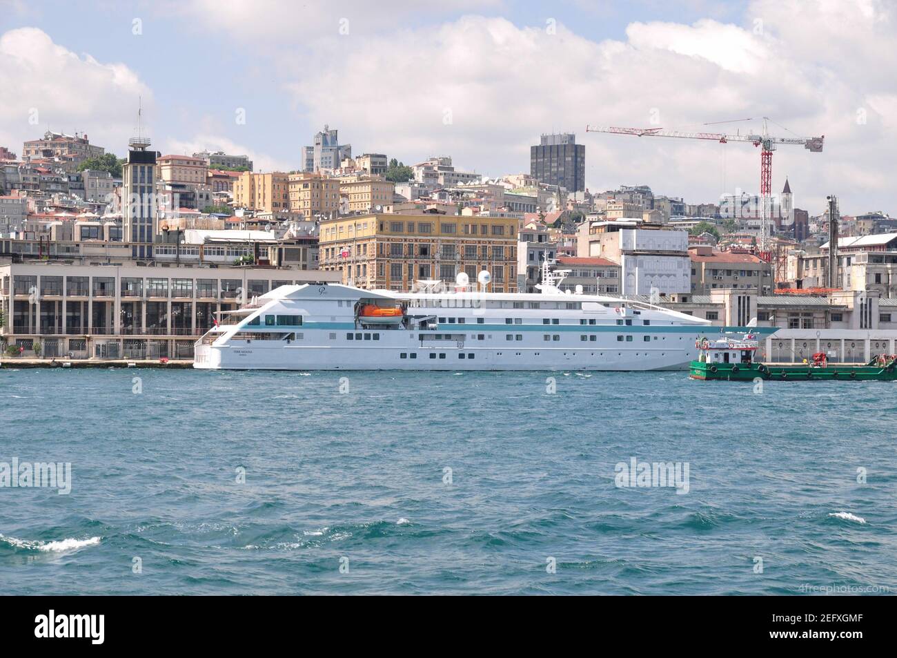 Cruise ship docked in Istanbul Stock Photo - Alamy