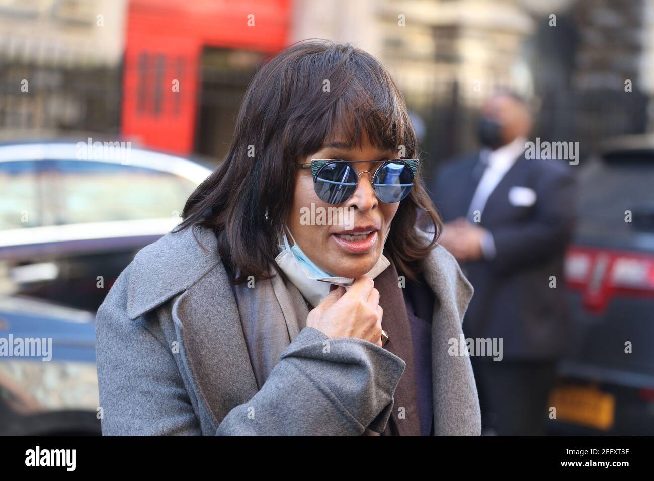 February 16, 2021, New York, NY, USA: February 16, 2021 :  A funeral service was held for the late actress Cicely Tyson at The Abyssinian Baptist Church at 132 West 138th Street in Harlem. Activist Faye Wattleton attended (Credit Image: © Dan Herrick/ZUMA Wire) Stock Photo