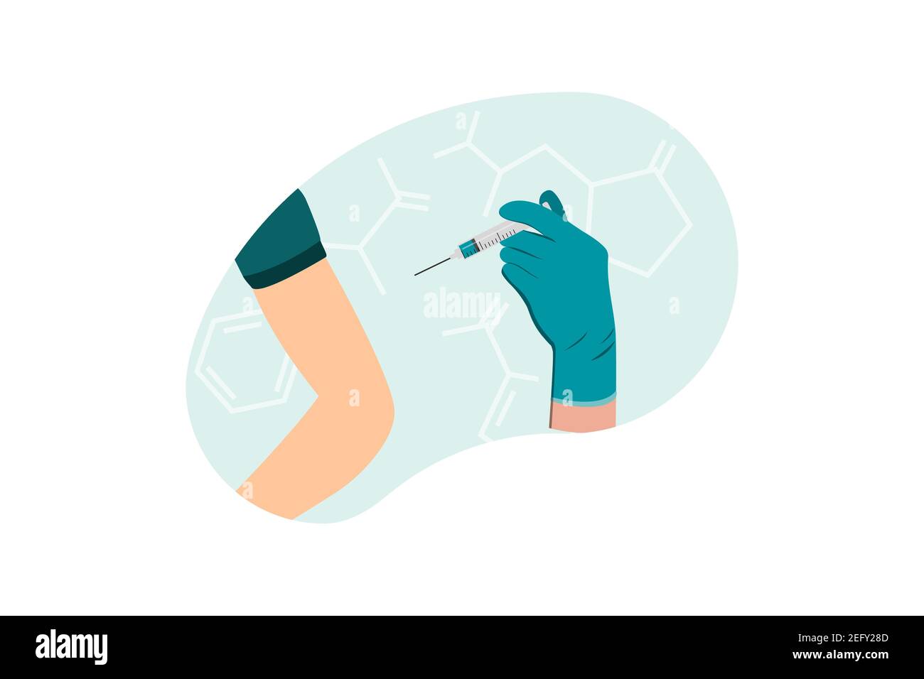 Doctor making muscle Stock Vector Images - Alamy