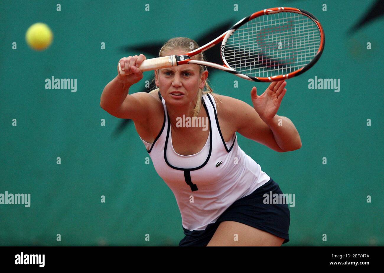 Jelena dokic in action during her match hires stock photography and