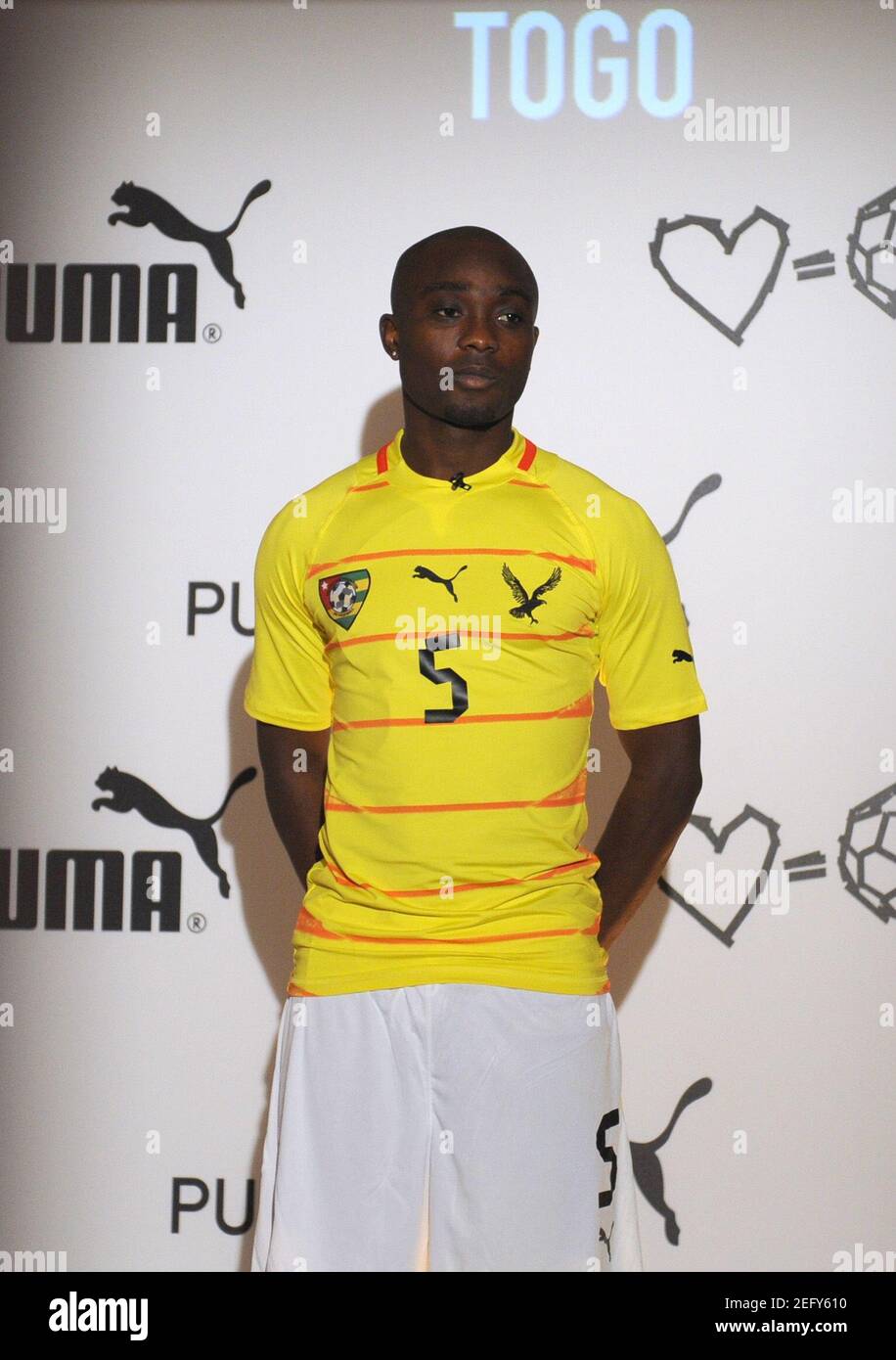 Football - PUMA Unveils 2012 African Football Kits - The Design Museum,  London - 7/11/11 Serge Akakpo