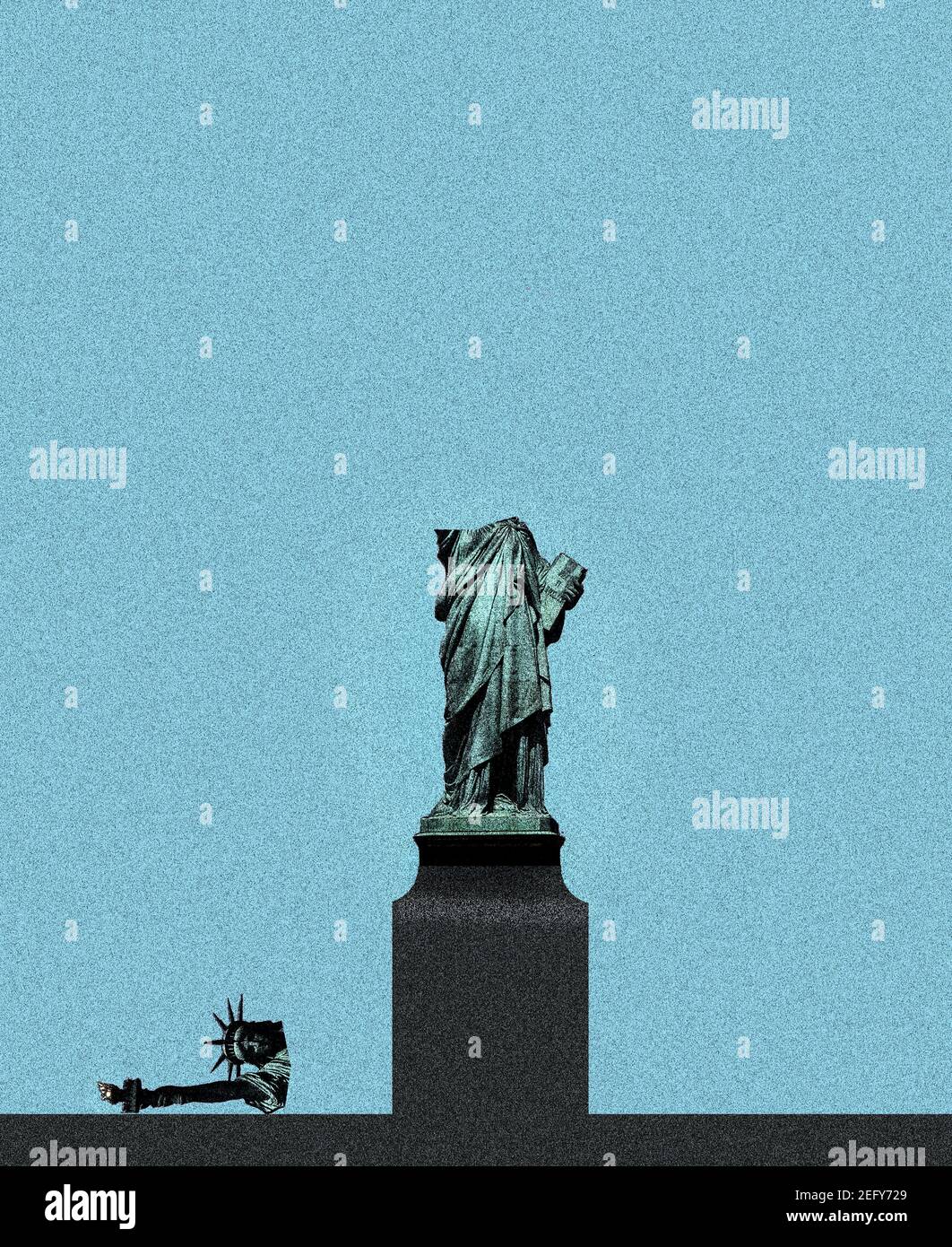 Broken statue of liberty hires stock photography and images Alamy