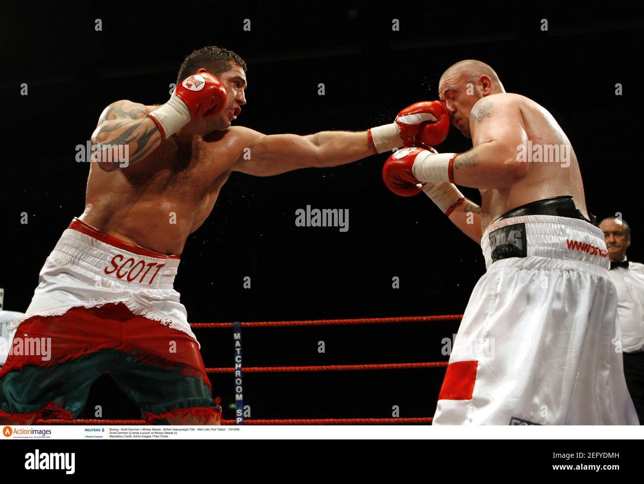 Boxing - Scott Gammer v Mickey Steeds - British Heavyweight Title - Afan  Lido, Port Talbot - 13/10/06