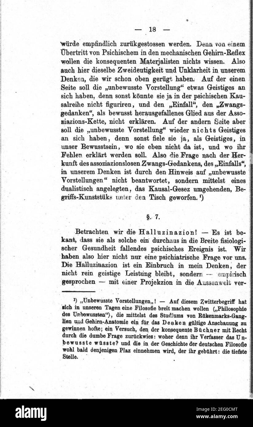 Oskar Panizza - Der Illusionismus und Die Rettung der Persönlichkeit - Seite 18. Stock Photo