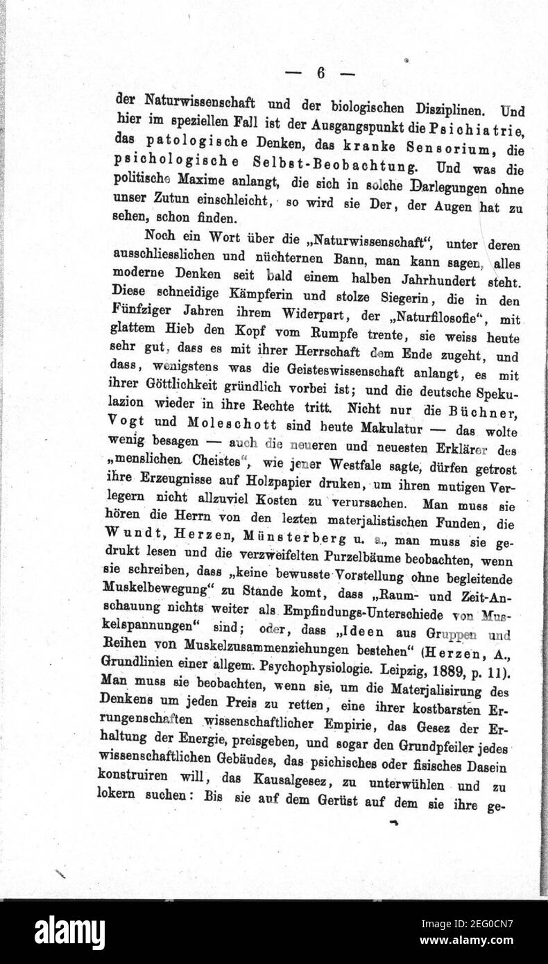 Oskar Panizza - Der Illusionismus und Die Rettung der Persönlichkeit - Seite 06. Stock Photo