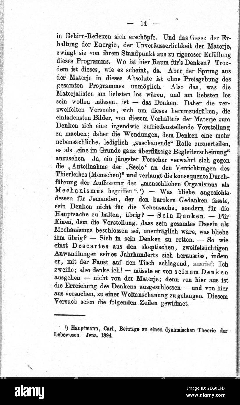 Oskar Panizza - Der Illusionismus und Die Rettung der Persönlichkeit - Seite 14. Stock Photo