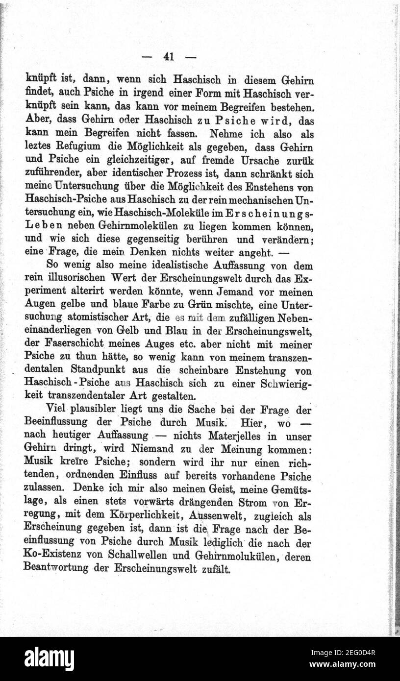 Oskar Panizza - Der Illusionismus und Die Rettung der Persönlichkeit - Seite 41. Stock Photo