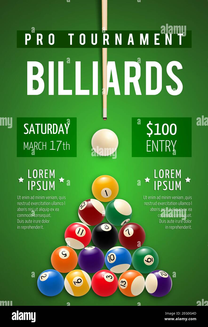 Poolroom vector vectors hi-res stock photography and images - Alamy