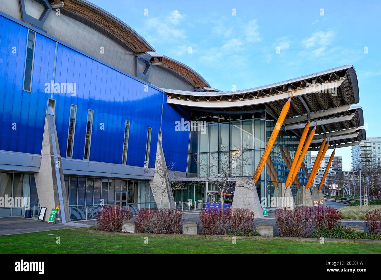 Richmond Olympic Oval, Richmond, British Columbia, Canada Stock Photo