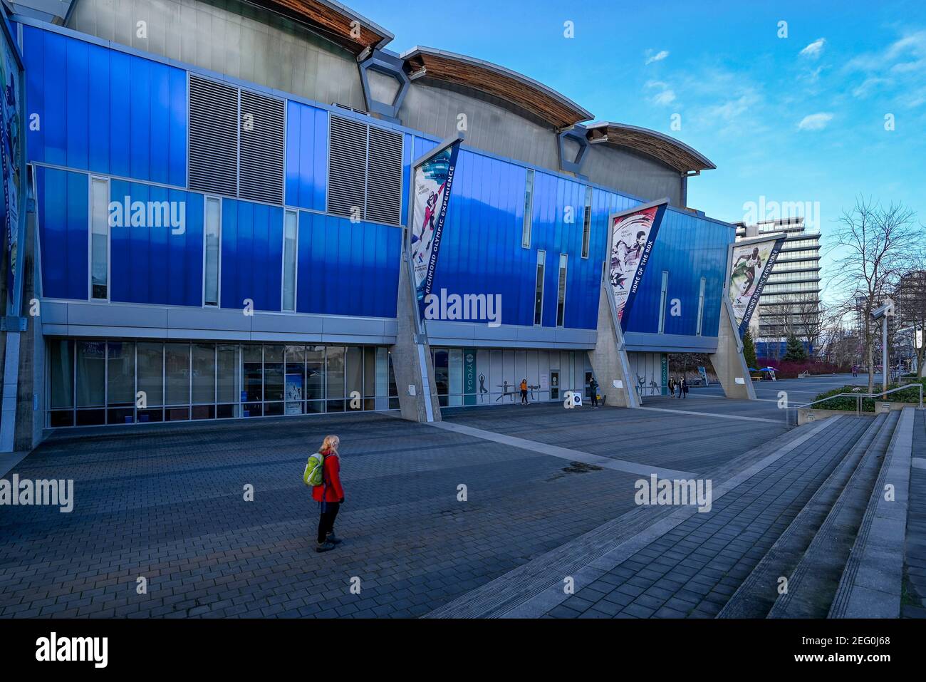 Richmond Olympic Oval, Richmond, British Columbia, Canada Stock Photo