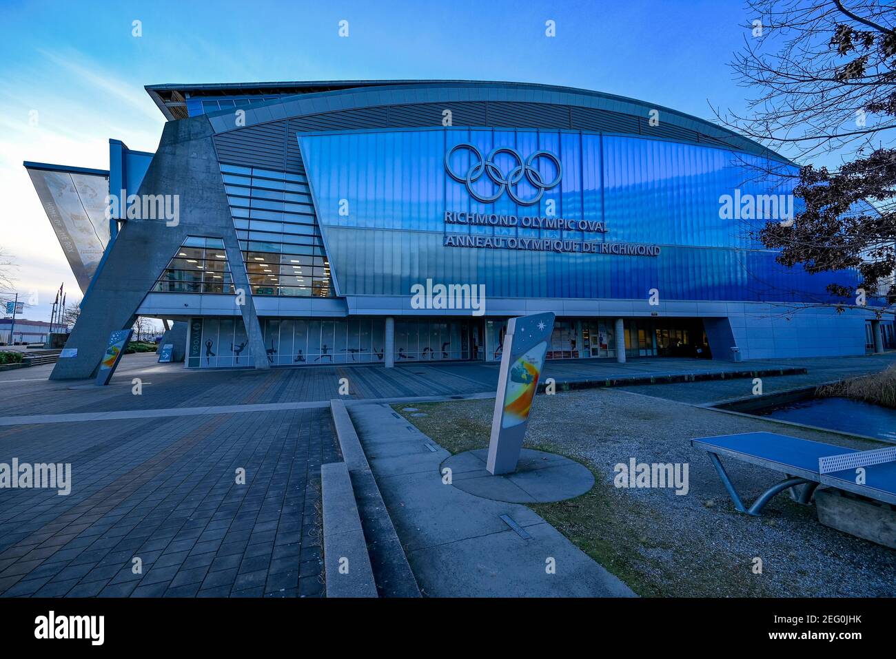 Richmond Olympic Oval, Richmond, British Columbia, Canada Stock Photo