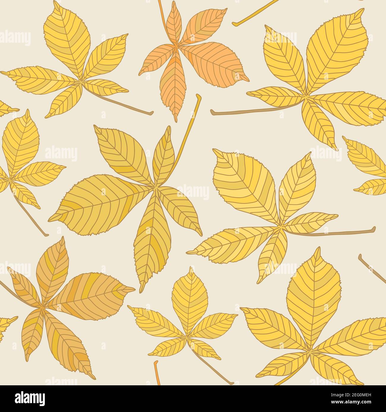 Backdrop of chestnut leaf Stock Vector Images - Alamy
