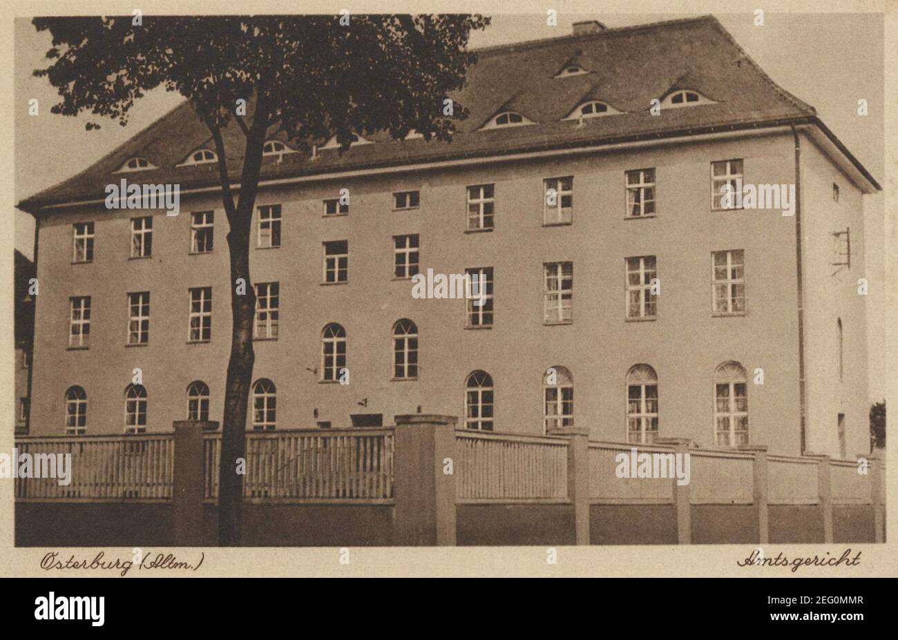 Osterburg (Altmark), Sachsen-Anhalt - Amtsgericht Stock Photo