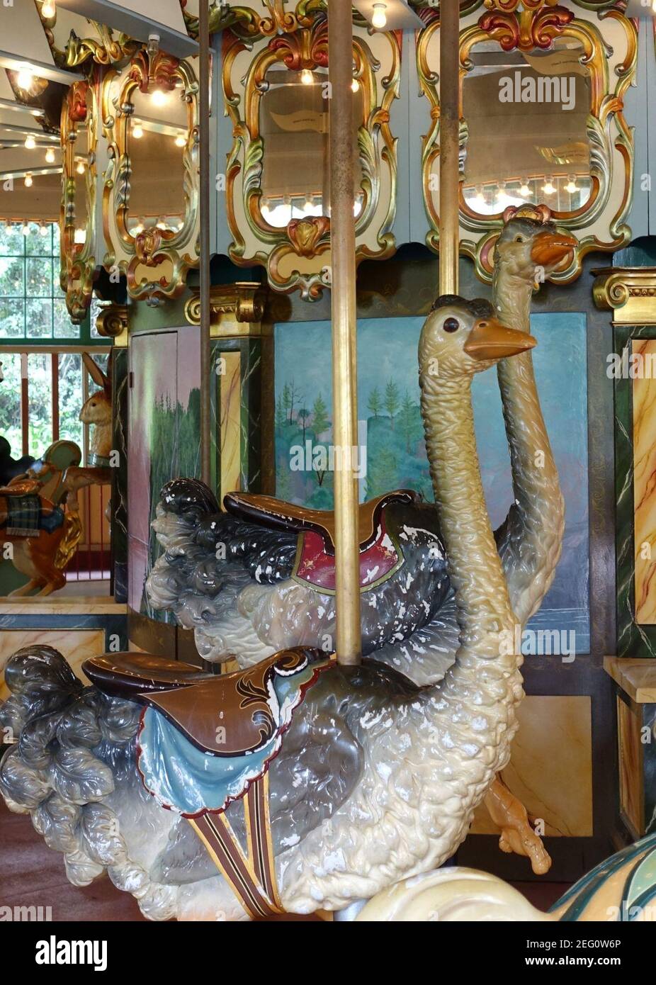 Ostriches - Dentzel Carousel, San Francisco Zoo - San Francisco, CA