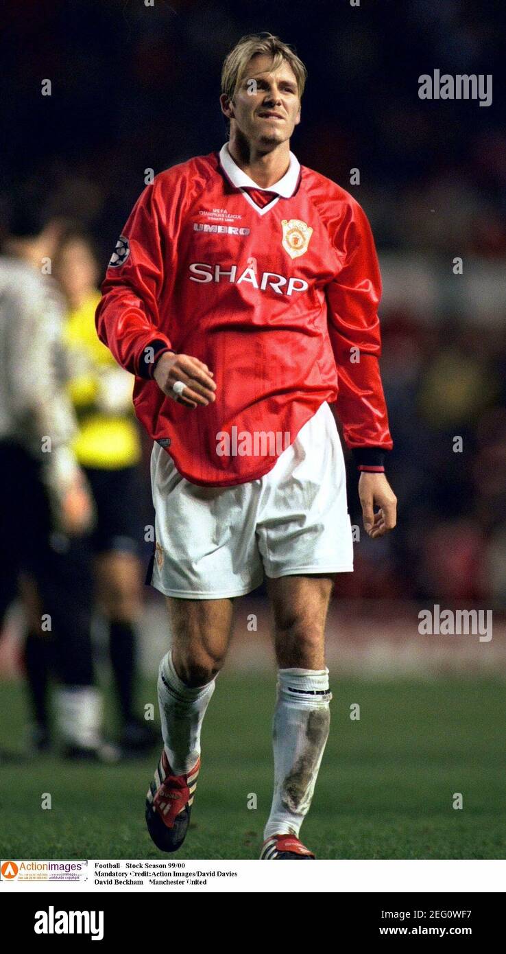 Football - Stock Season 99/00 Mandatory Credit:Action Images/David Davies David  Beckham - Manchester United Stock Photo - Alamy