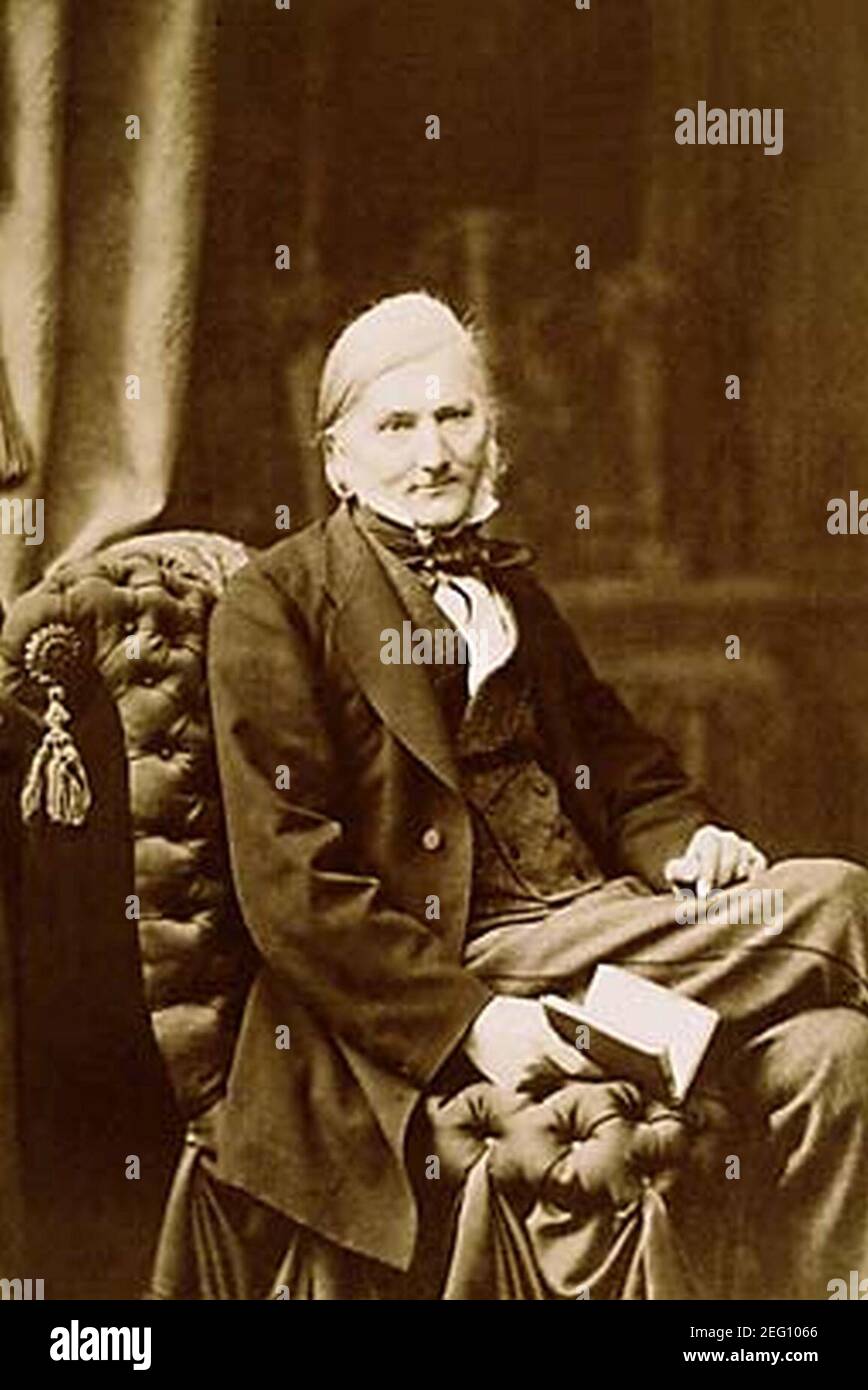 Oswald Heer 1809–1883. Stock Photo