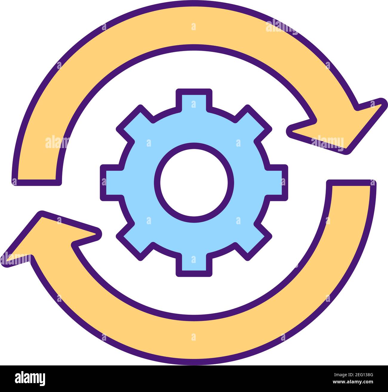 Making clear contract items RGB color icon Stock Vector