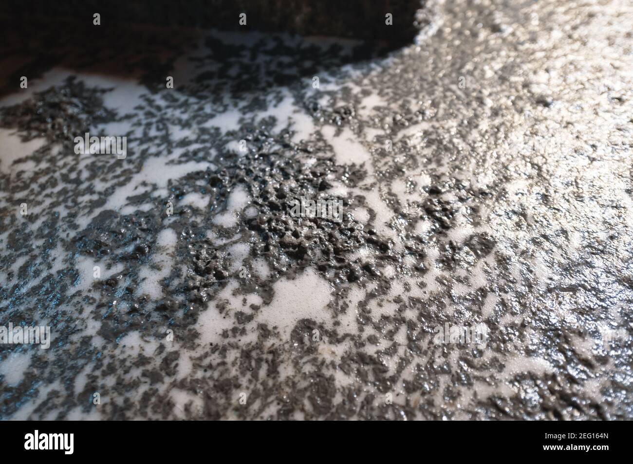 Industrial flotation process. Flotation foam closeup Stock Photo Alamy