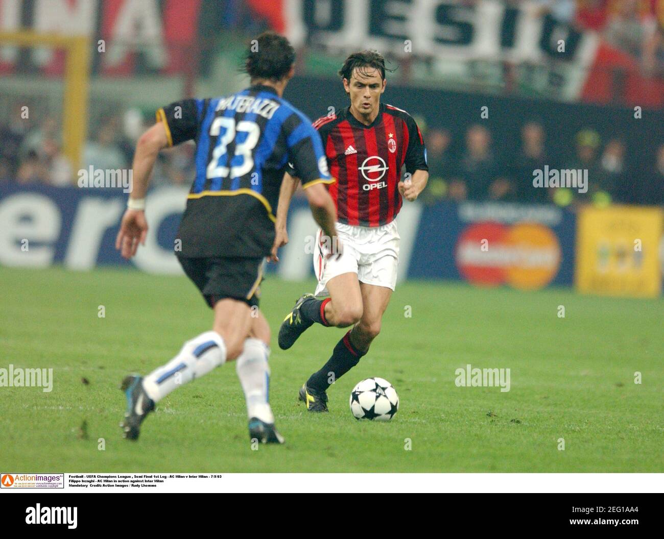 Filippo Inzaghi Ac Milan In High Resolution Stock Photography And Images Alamy