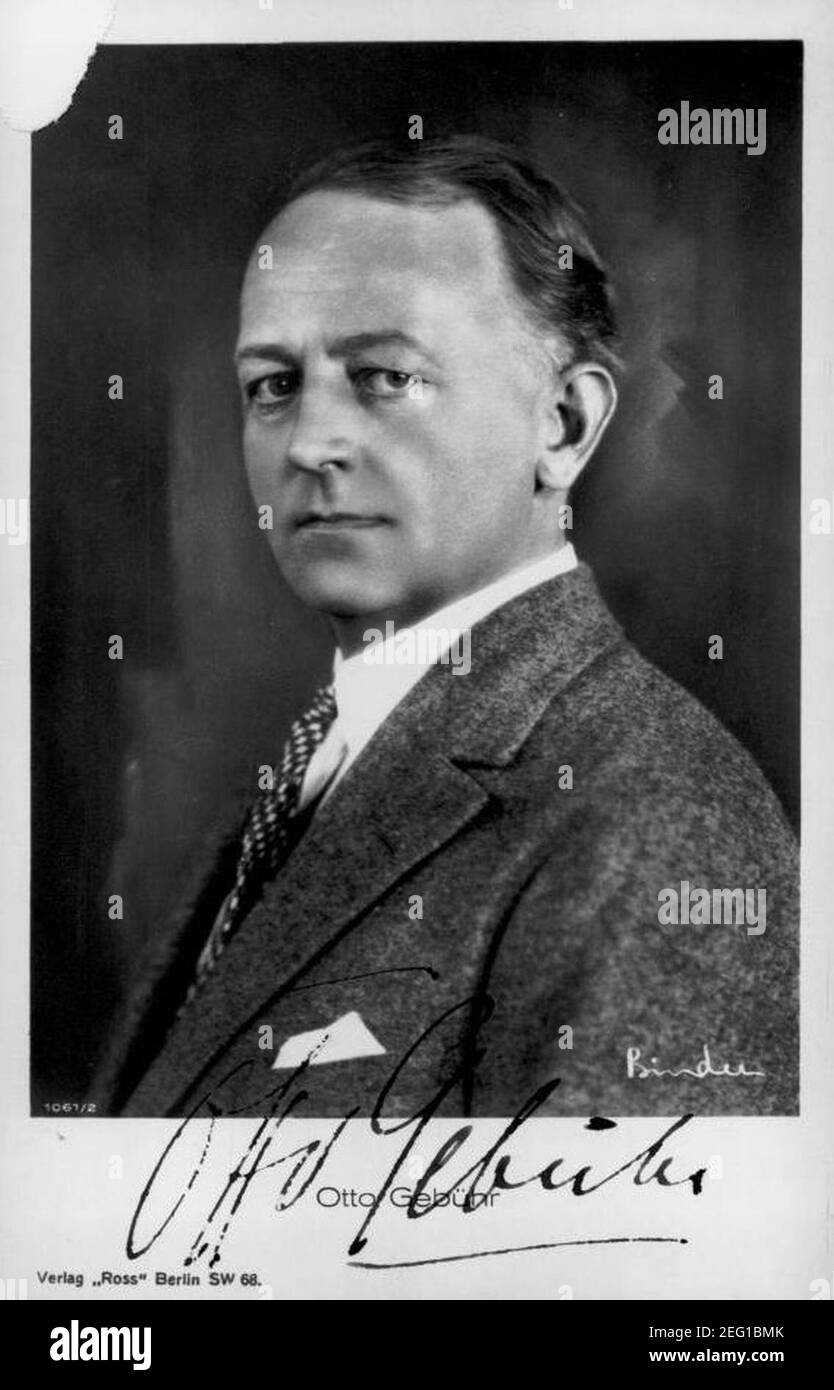 Otto Gebühr-Ross.Binder. Stock Photo