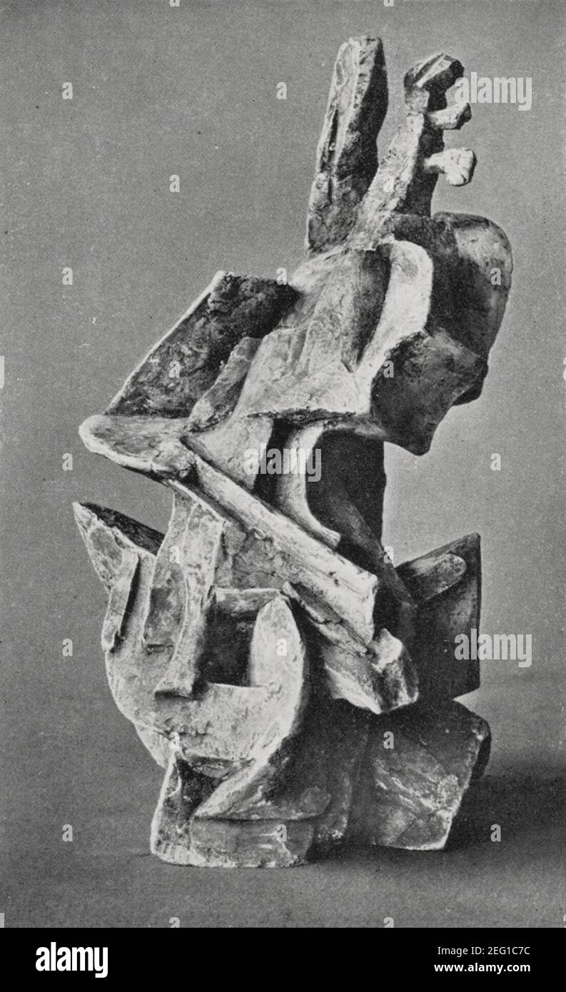 Otto Gutfreund, Violoncelliste, c. 1912-13. Stock Photo