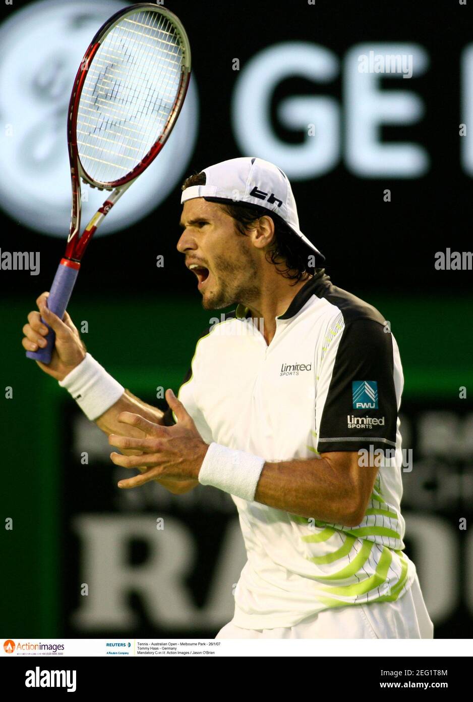 Tennis - Australian Open - Melbourne Park - 26/1/07 Tommy Haas Mandatory Credit: Images Jason O'Brien Stock Photo - Alamy