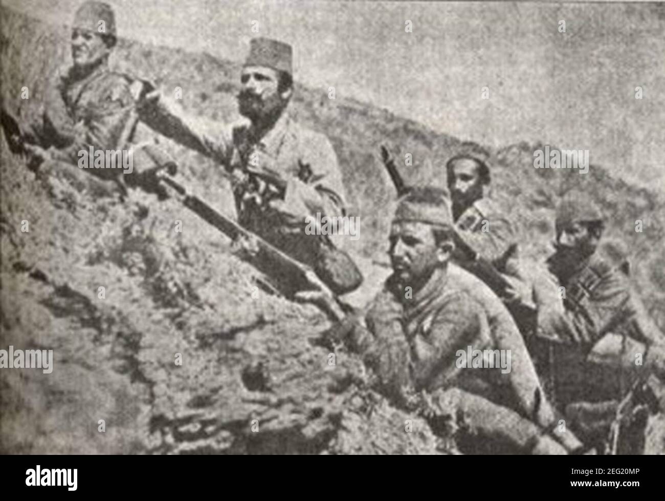 Ottoman soldiers at Montenegrin border, 1912 Stock Photo Alamy