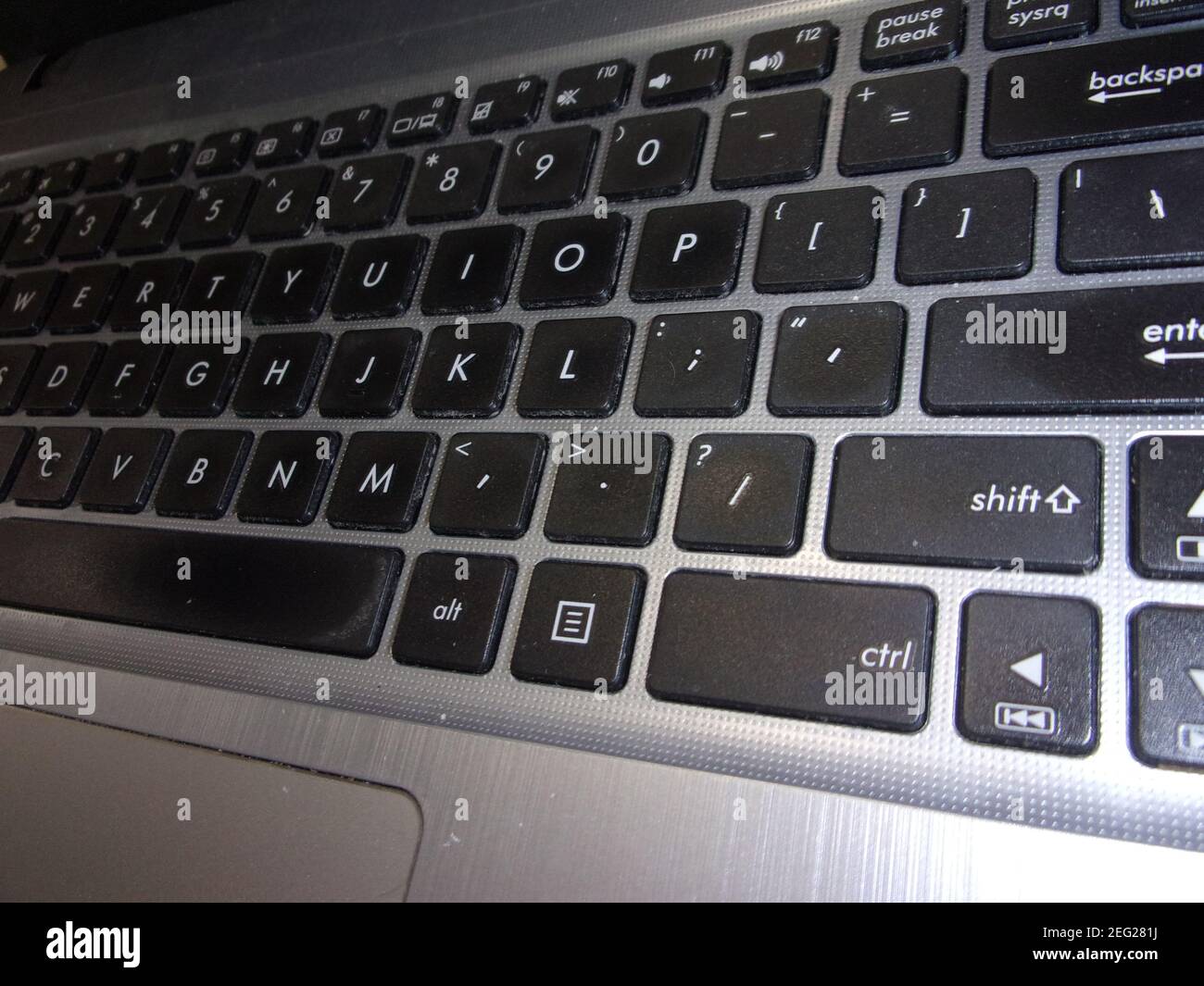 Laptop keys and keyboard close up Stock Photo Alamy