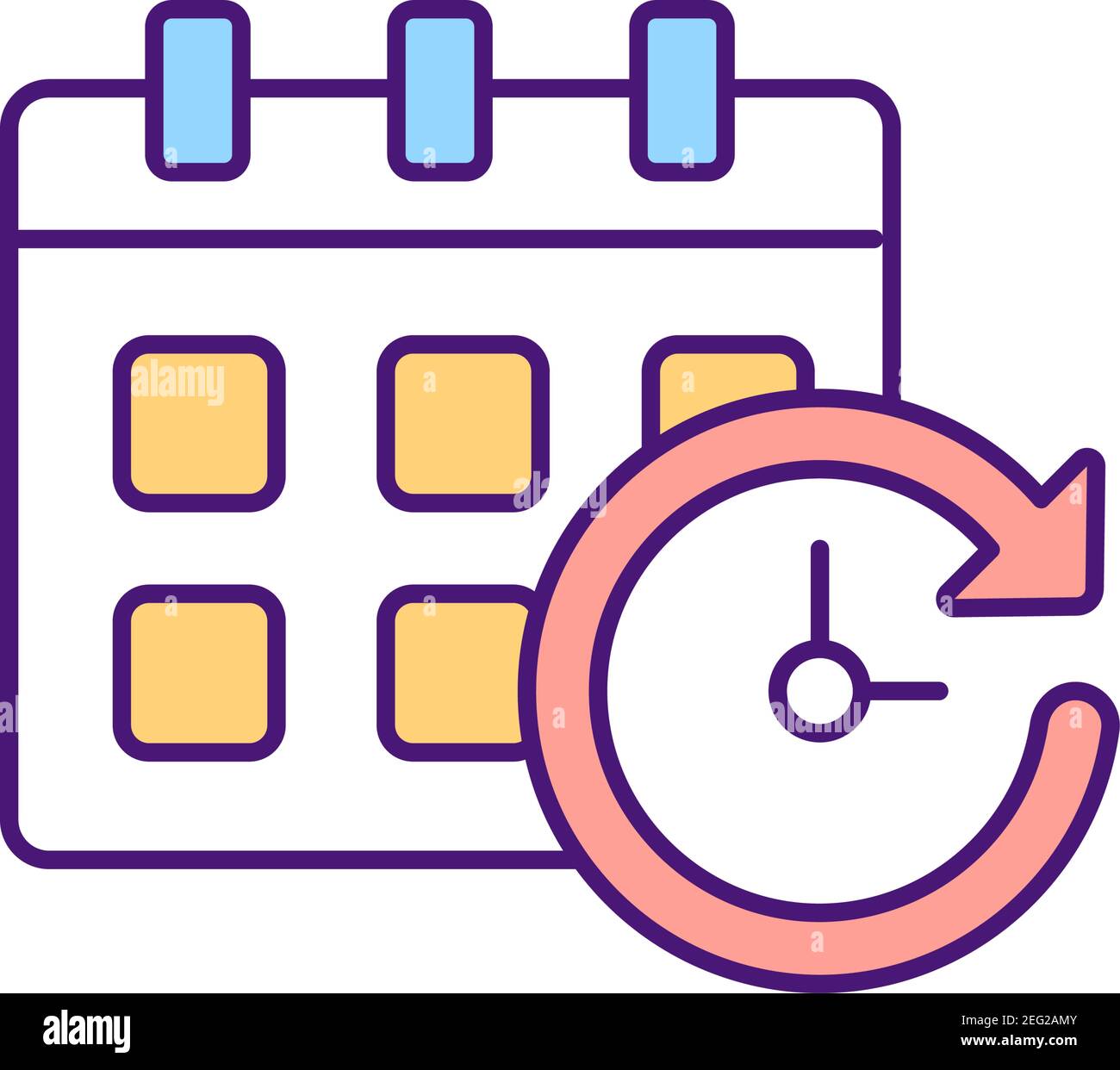 Planning contract items RGB color icon Stock Vector Image & Art - Alamy