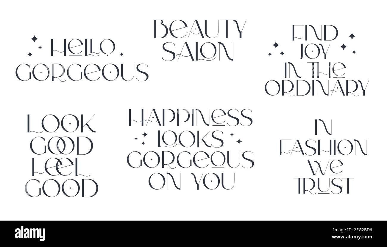 Fashion and beauty quotes. Vector illustration. Typography for banner, poster or clothing design