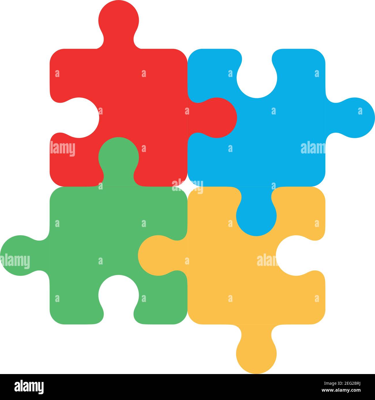 puzzles pieces connection game toy vector illustration white background ...