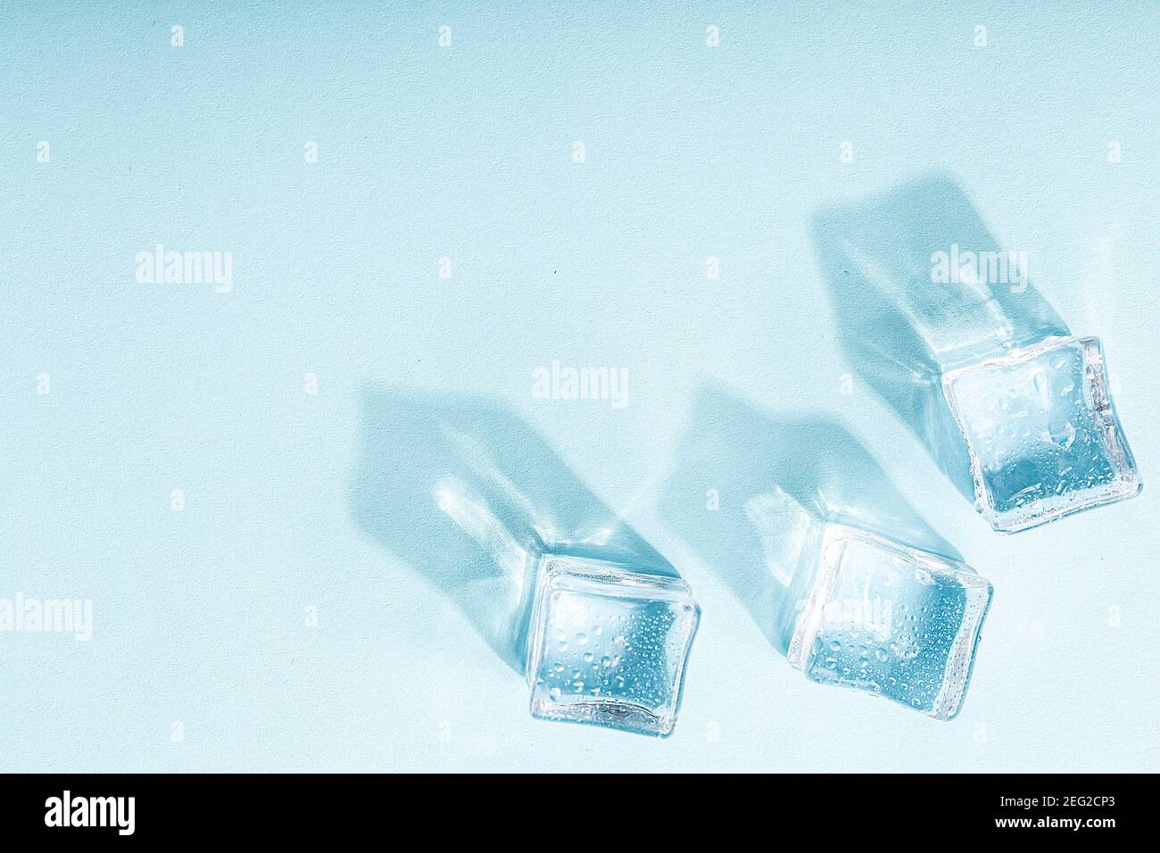 Abstract creative background with ice cubes and water drops Stock Photo ...