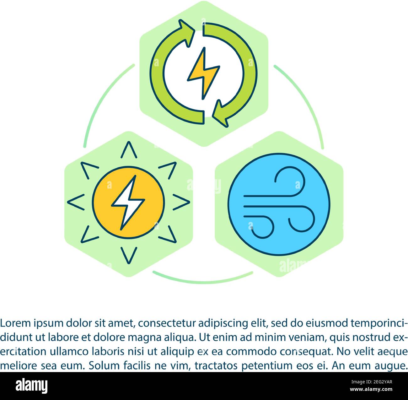 Renewable energy concept icon with text Stock Vector Image & Art - Alamy