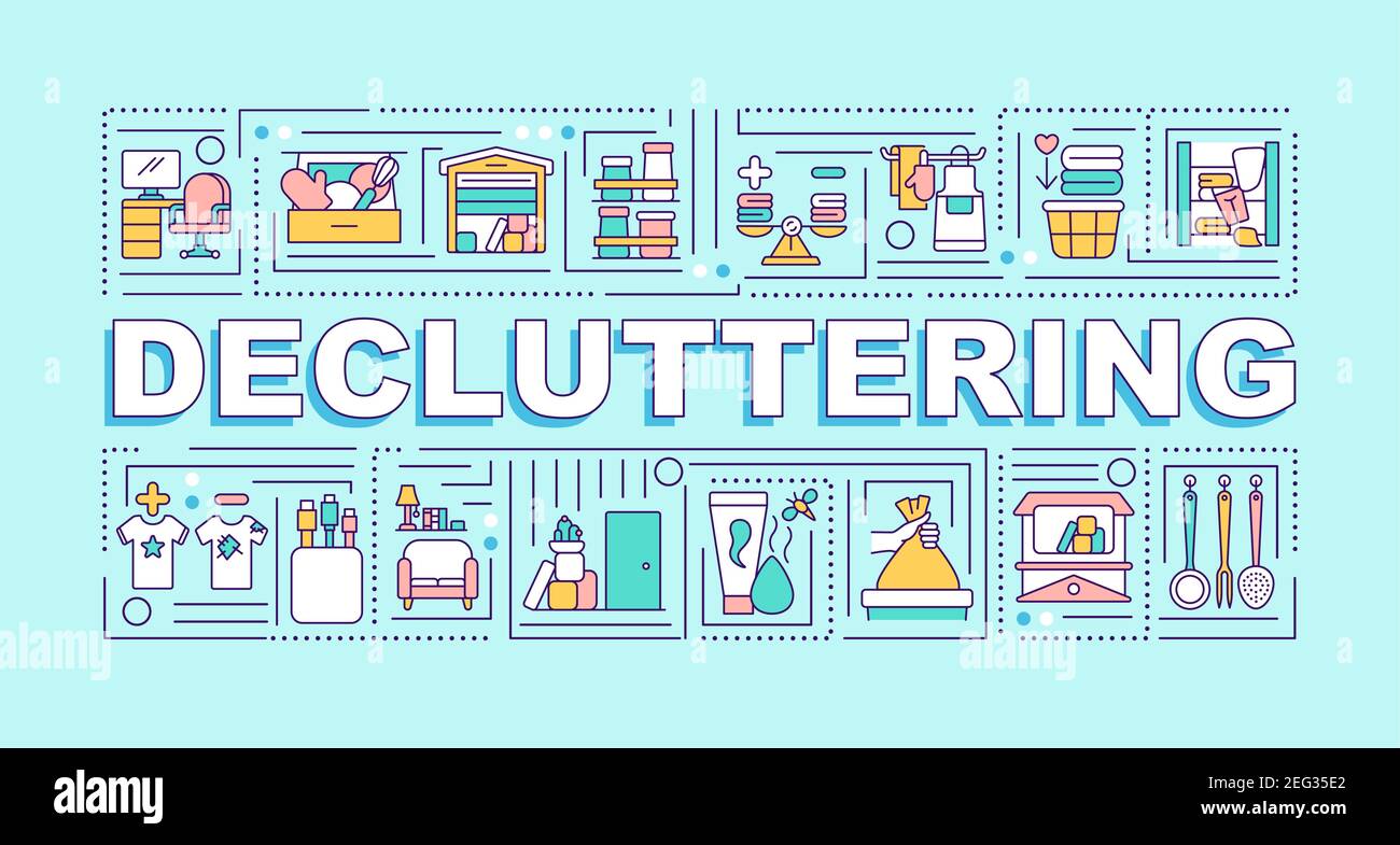 Decluttering word concepts banner Stock Vector Image & Art Alamy