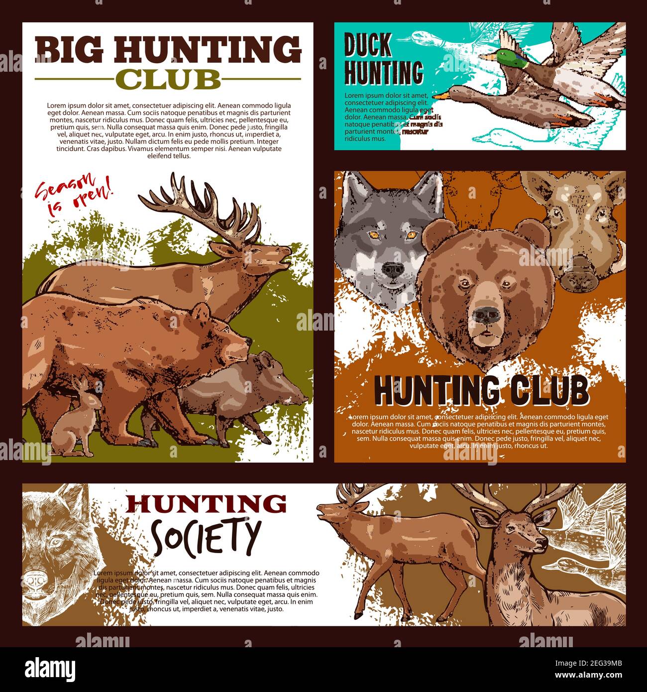 warthog-hunt-stock-vector-images-alamy