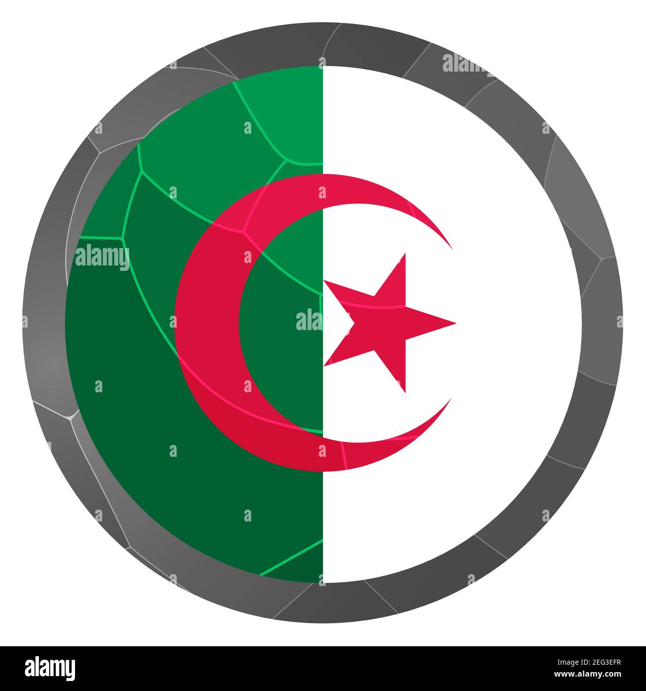 Drapeau Algérie - Flag Algeria Stock Vector