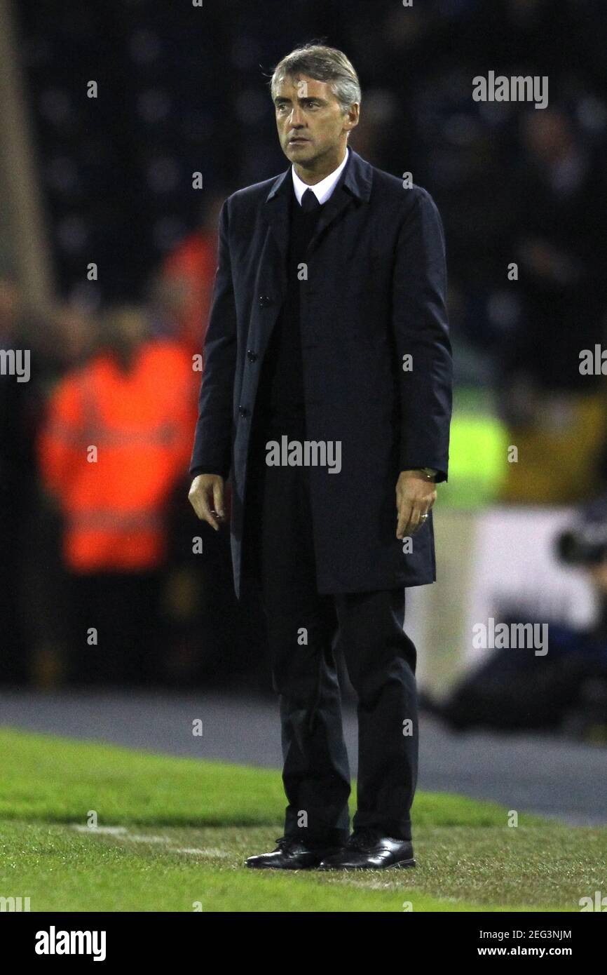 Football - West Bromwich Albion v Manchester City - Carling Cup Third Round  - The Hawthorns - 10/11 - 22/9/10 Roberto Mancini - Manchester City Manager  Mandatory Credit: Action Images / Andrew Couldridge Stock Photo - Alamy