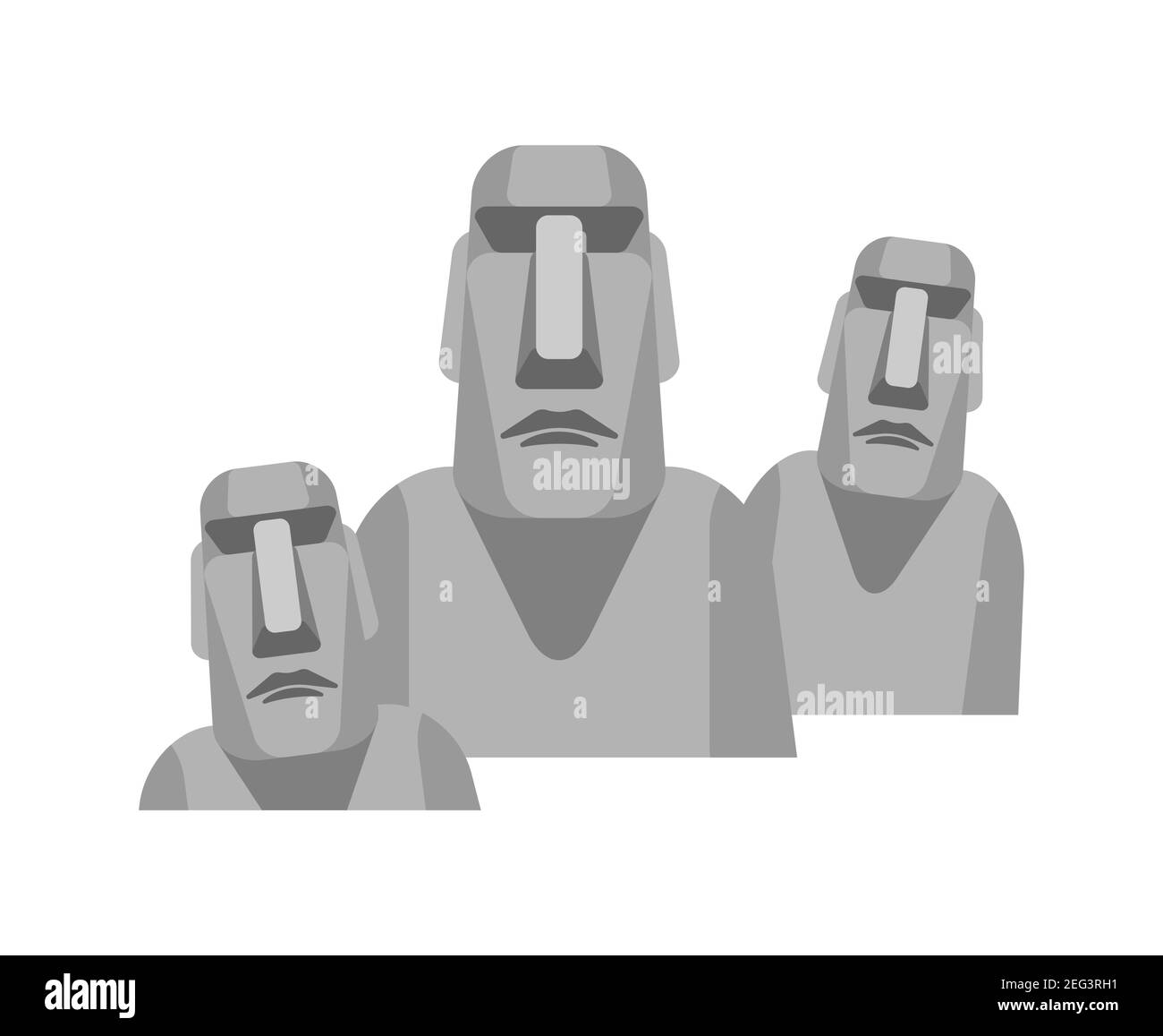 Doodle Moai Sculpture from Easter Island Culture Stock Vector -  Illustration of classical, renaissance: 141980144