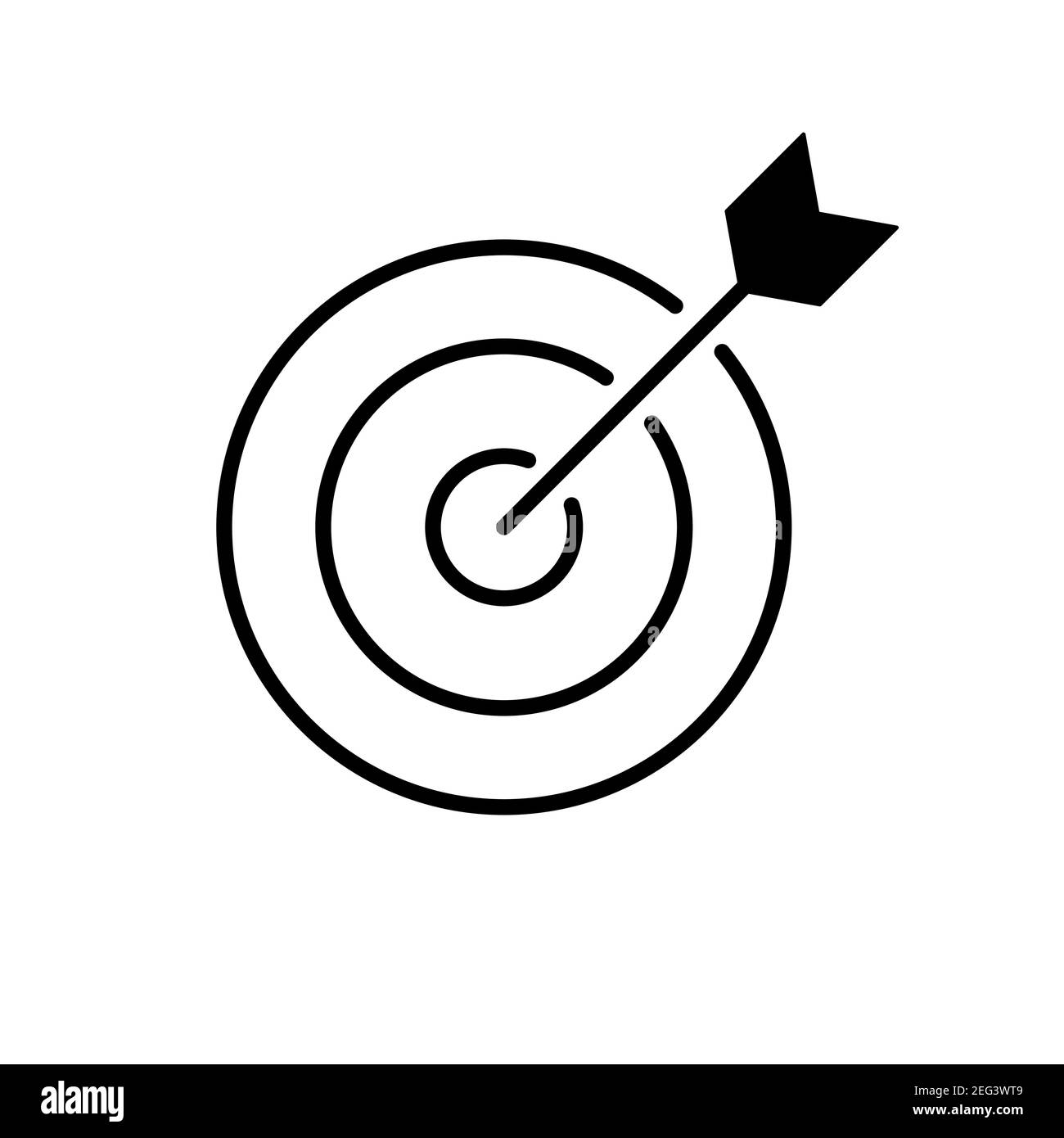Simple Line Icon goal, target business sign. Vector Illustration Stock Vector Image & Art Alamy