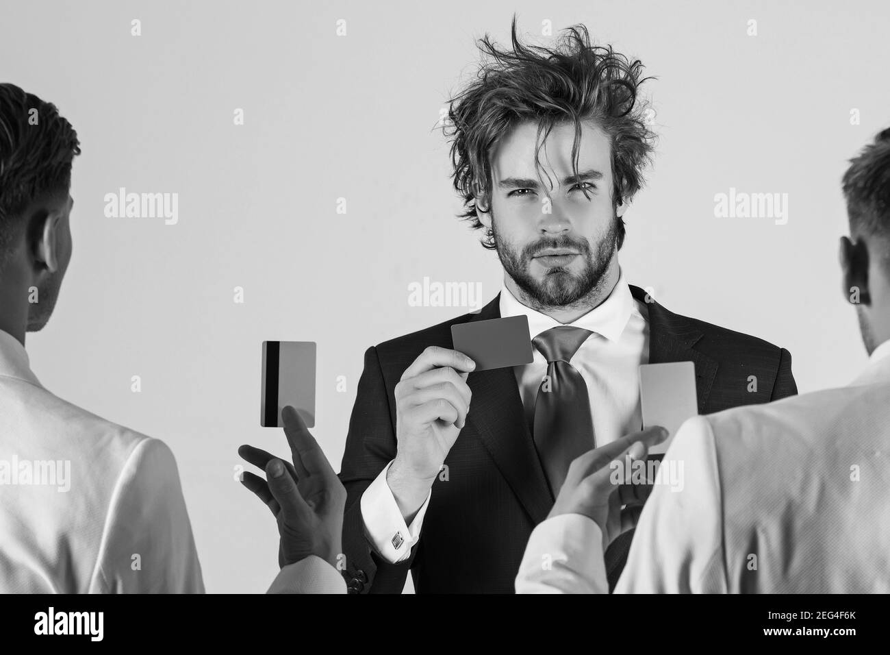 Group of business people facing each other. Business ethics concept