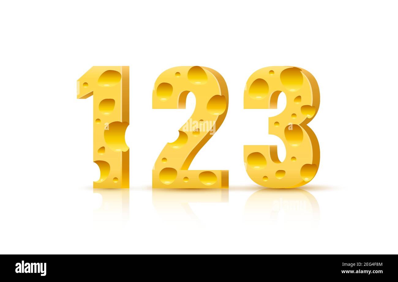 Icons Numbers 1, 2, 3 (one, Two, Three) Isolated On White Background, Three-dimensional  Rendering Stock Photo, Picture and Royalty Free Image. Image 38920335.