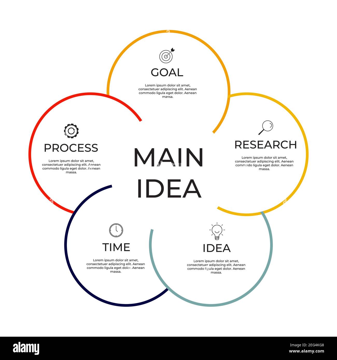 Infographic template with options or steps for business concept. Vector ...